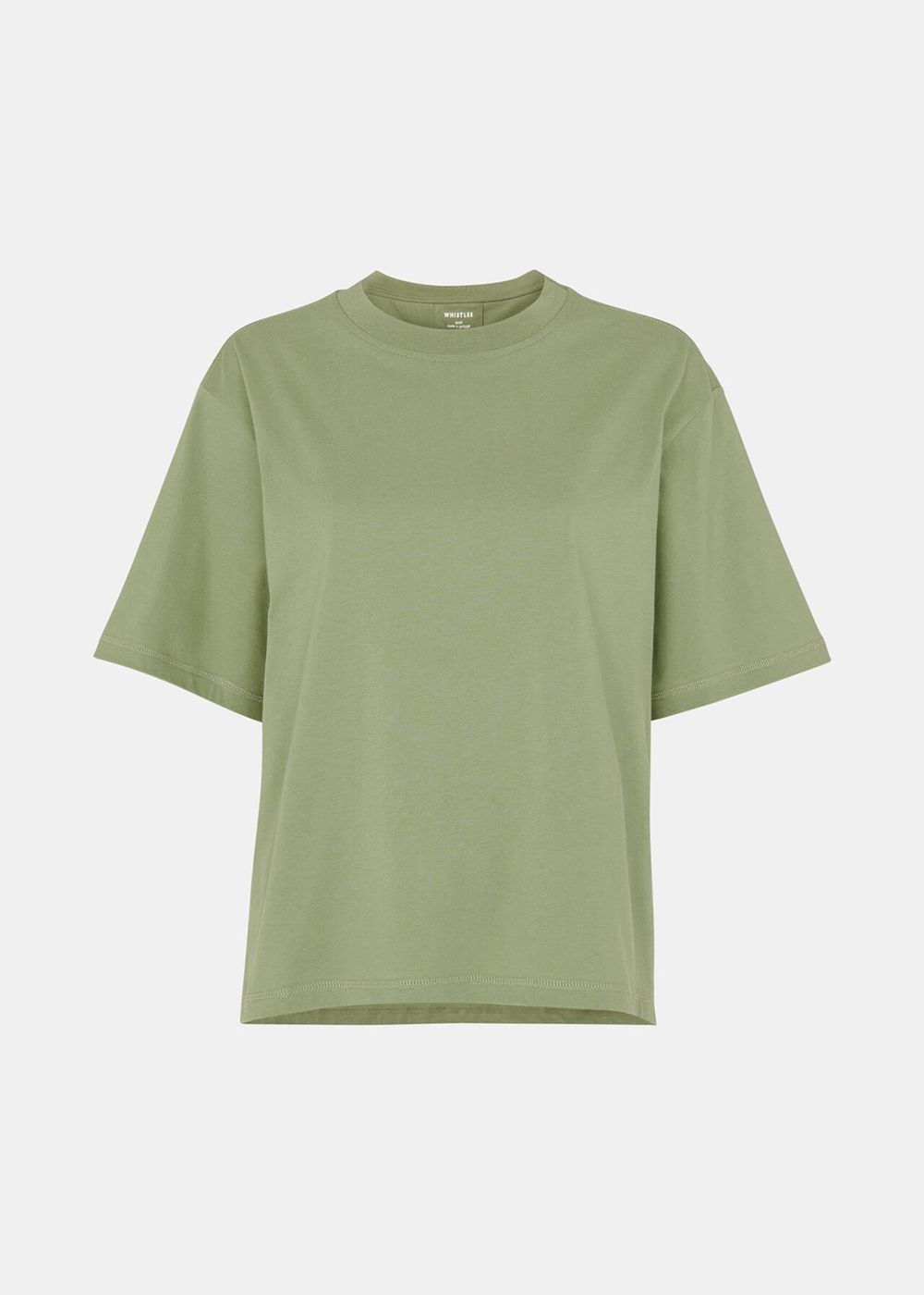 Whistles Relaxed T-Shirt Khaki | US-01657SXVG