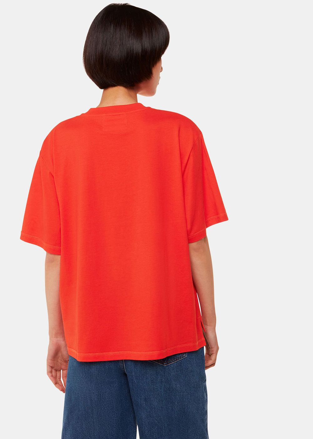 Whistles Relaxed T-Shirt Red | US-45831KPTI