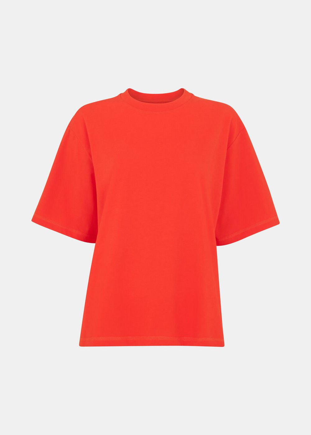 Whistles Relaxed T-Shirt Red | US-45831KPTI