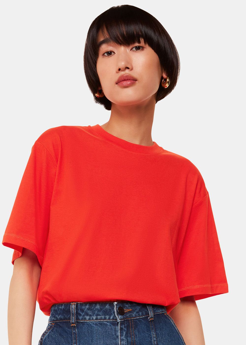 Whistles Relaxed T-Shirt Red | US-85931VRTQ