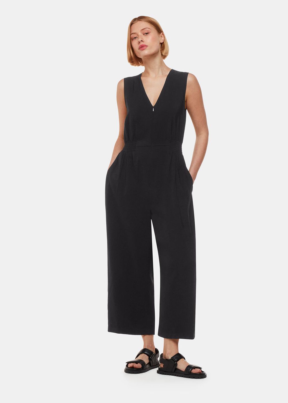 Whistles Remmie Jumpsuit Black | US-82735VKXJ