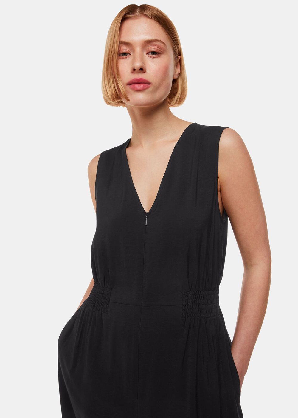 Whistles Remmie Jumpsuit Black | US-82735VKXJ