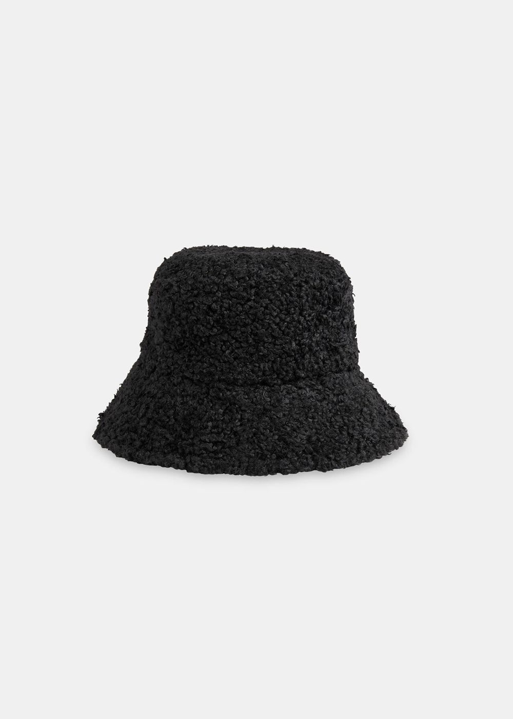 Whistles Reversible Borg Bucket Hats Black | US-65094UAYK