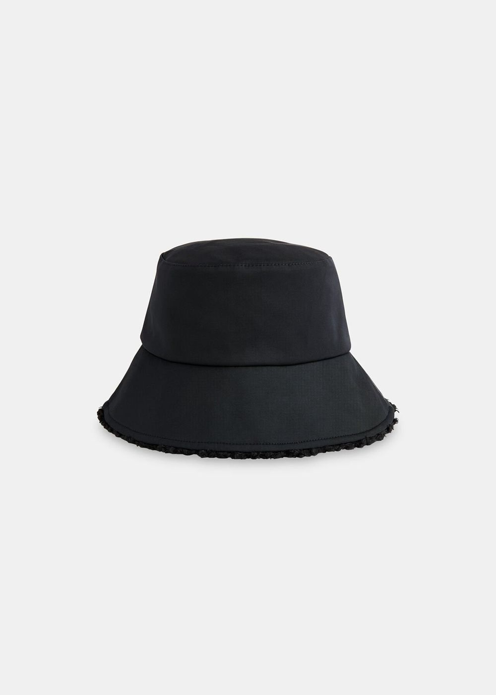 Whistles Reversible Borg Bucket Hats Black | US-65094UAYK