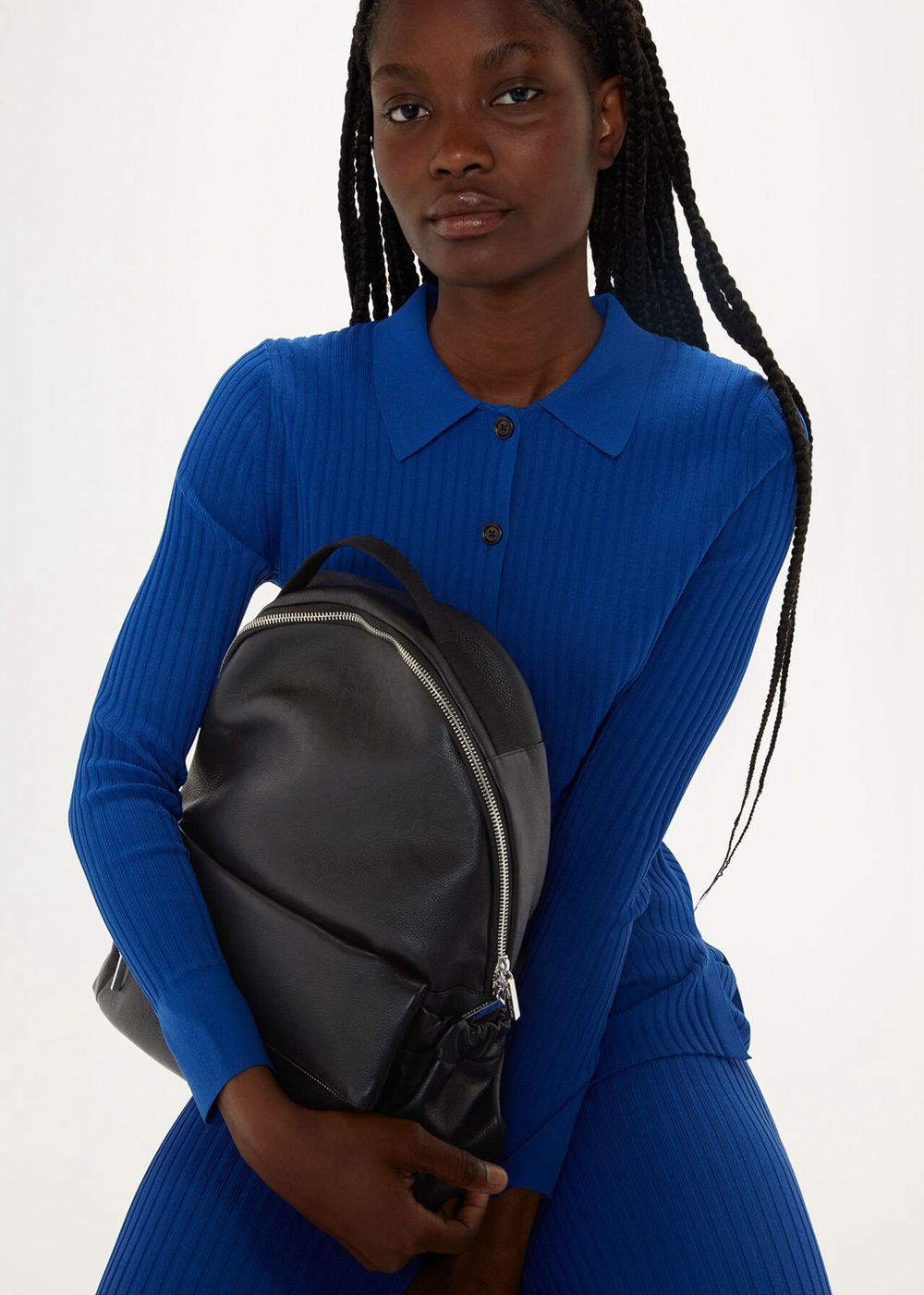 Whistles Reya Backpack Black | US-32479GJLI