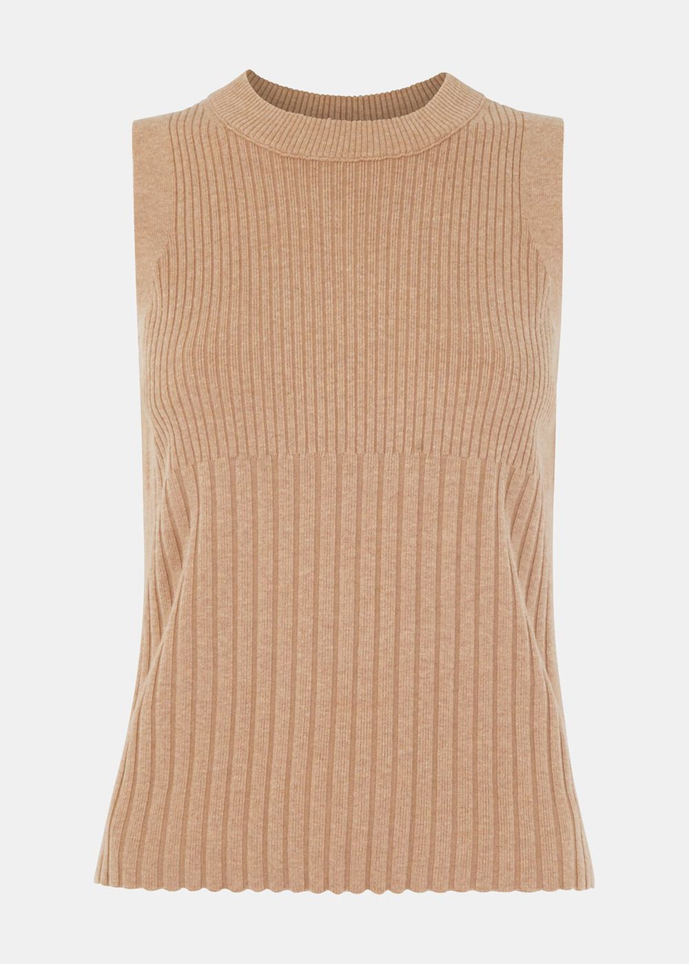 Whistles Ribbed Knitwear Brown | US-17246UORF