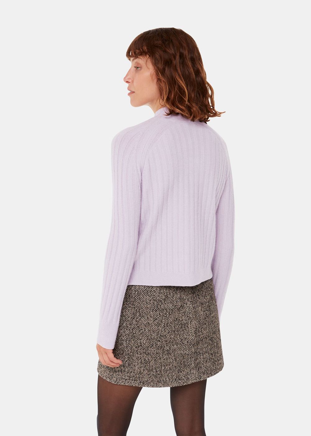 Whistles Ribbed Sponge Knitwear Purple | US-10635WAKP