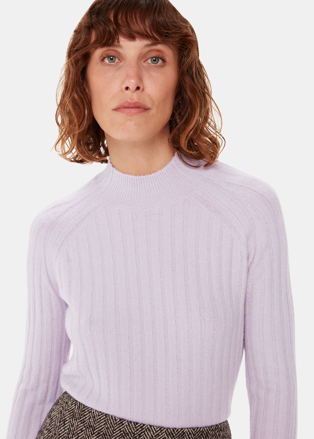 Whistles Ribbed Sponge Knitwear Purple | US-10635WAKP