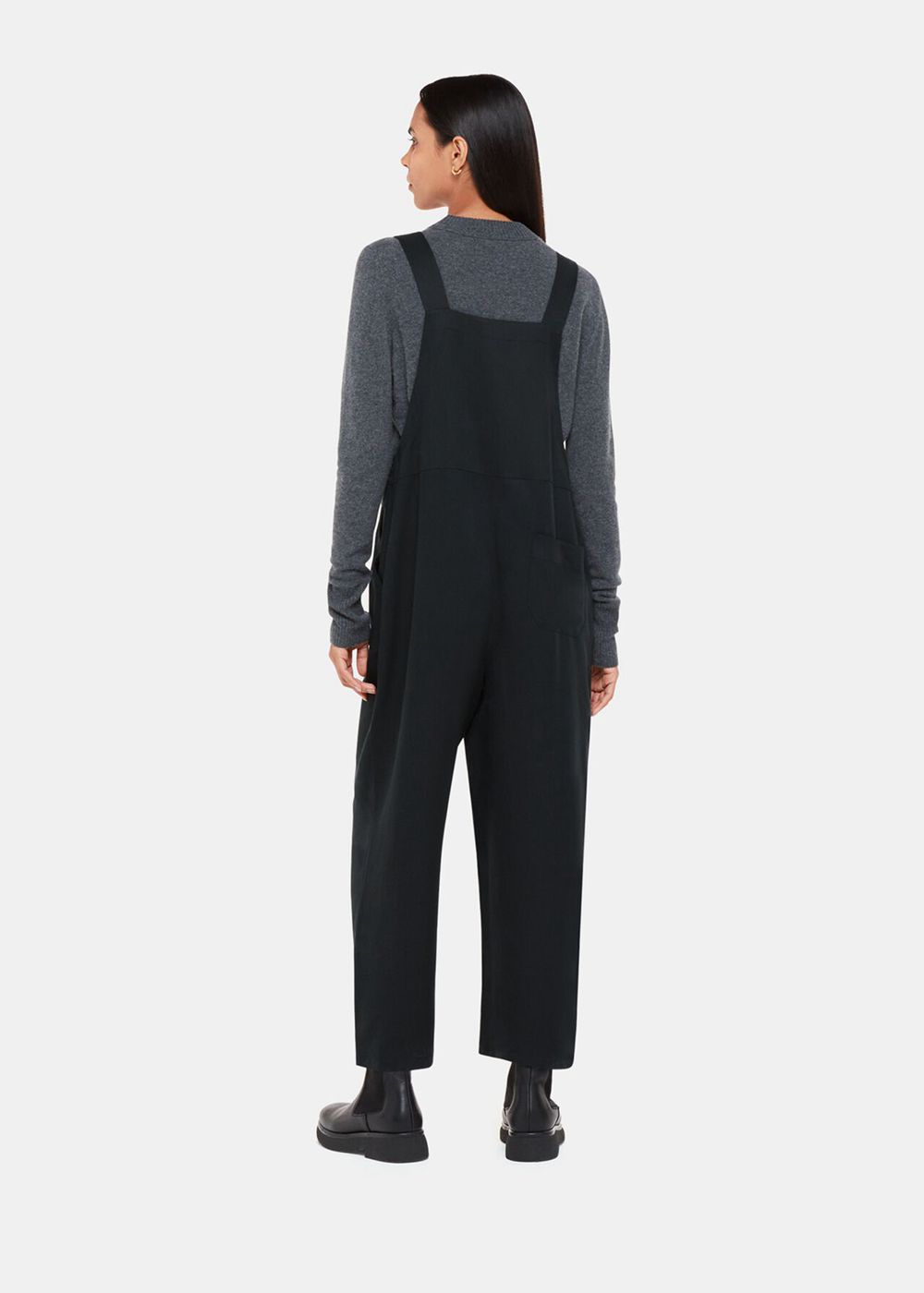 Whistles Riley Jumpsuit Black | US-84123RTJU