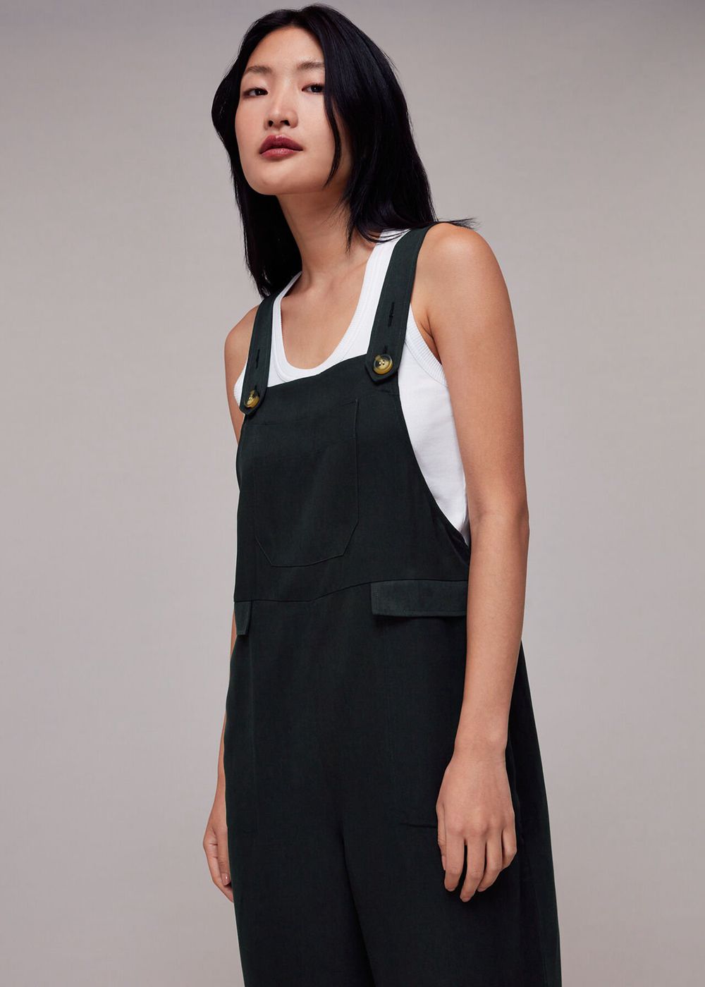 Whistles Riley Jumpsuit Black | US-84123RTJU