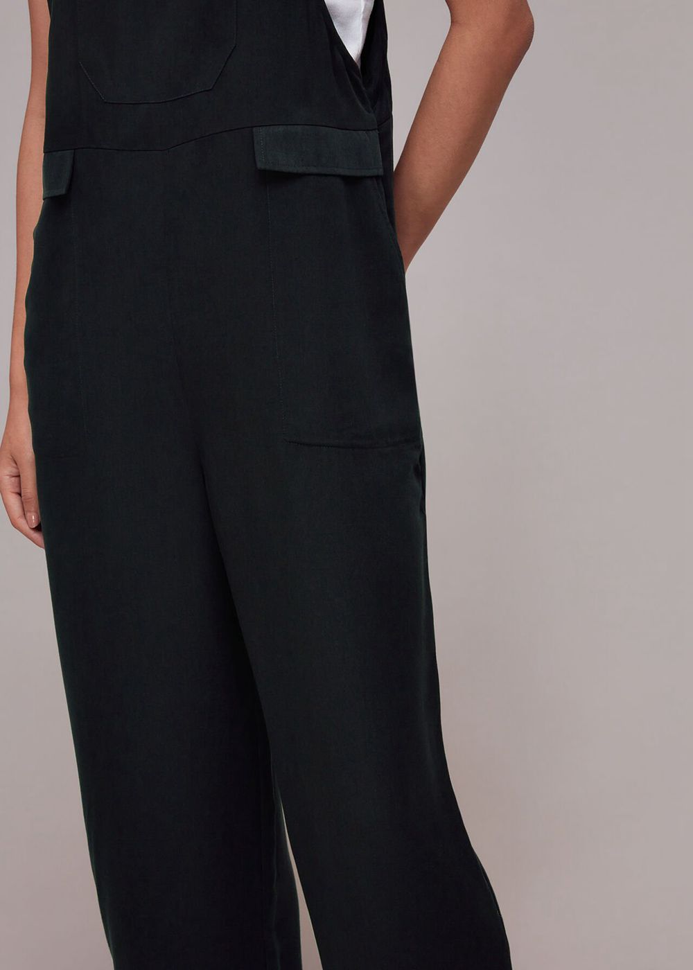 Whistles Riley Jumpsuit Black | US-84123RTJU