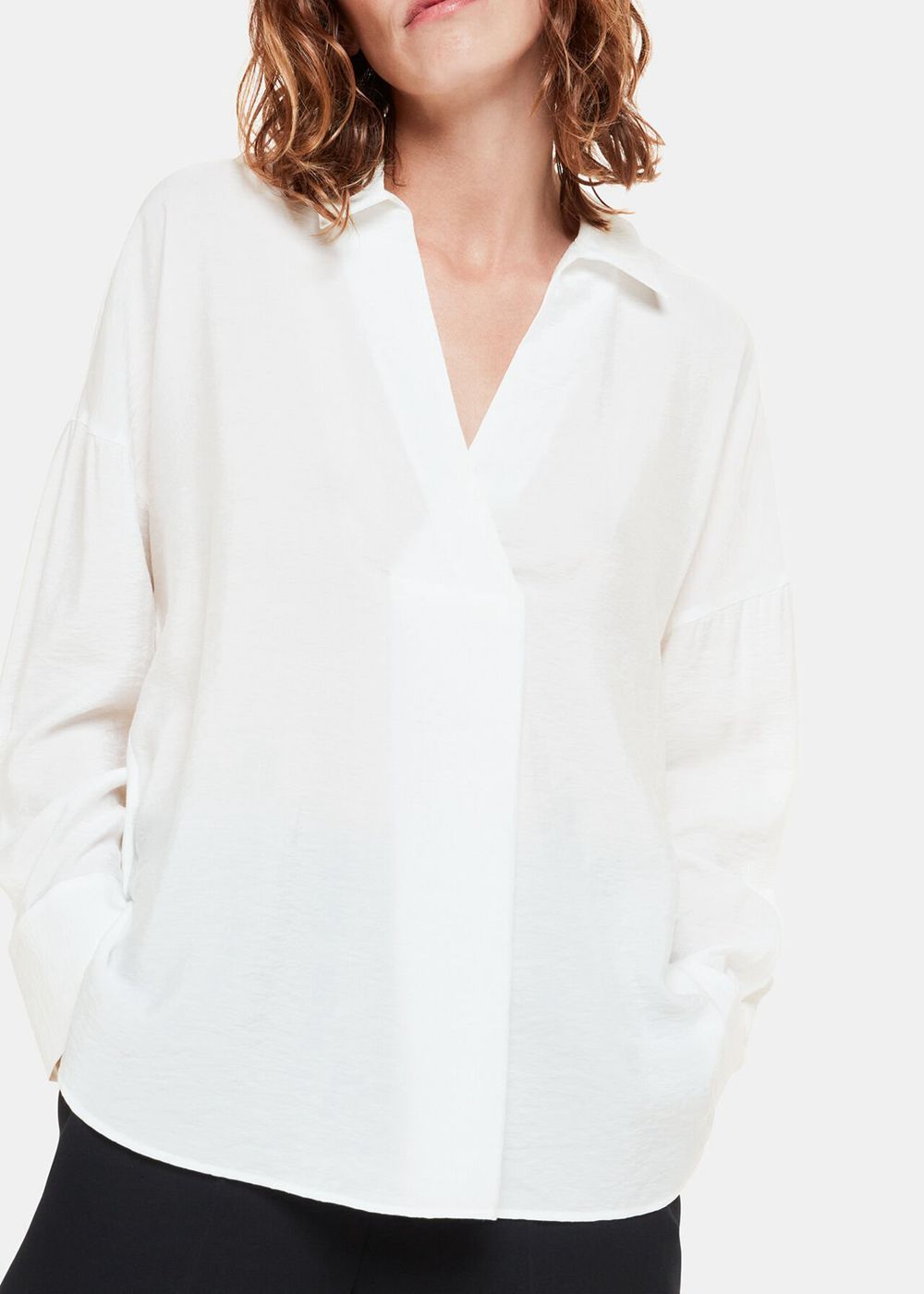 Whistles Riley Tunic Top White | US-36549FITY