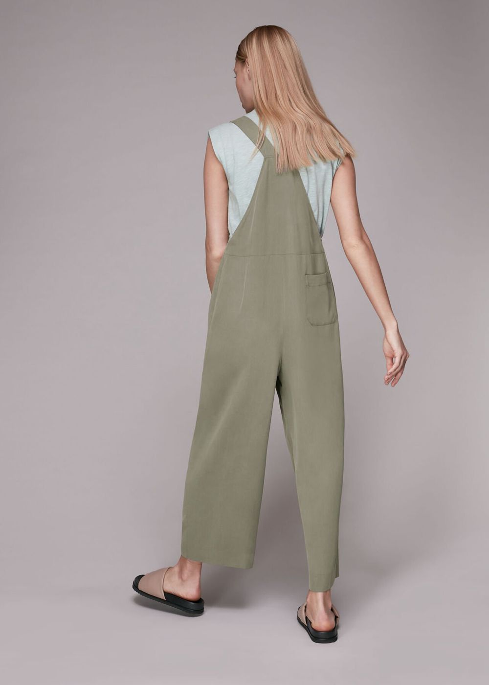 Whistles Rita Jumpsuit Khaki | US-07628OFIM