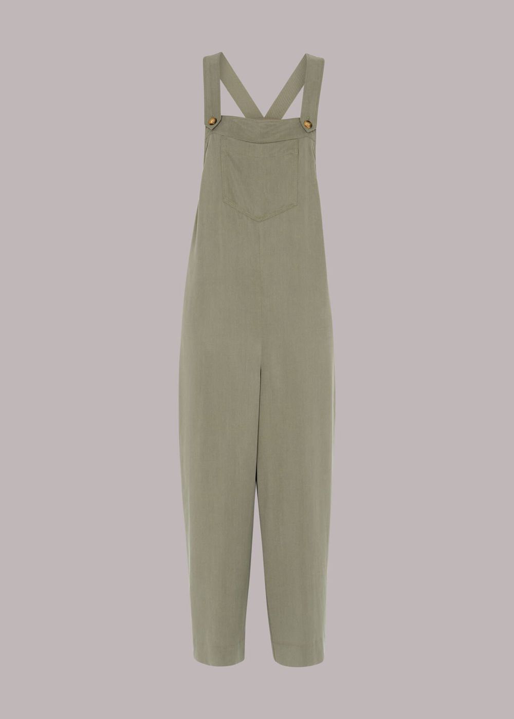 Whistles Rita Jumpsuit Khaki | US-07628OFIM