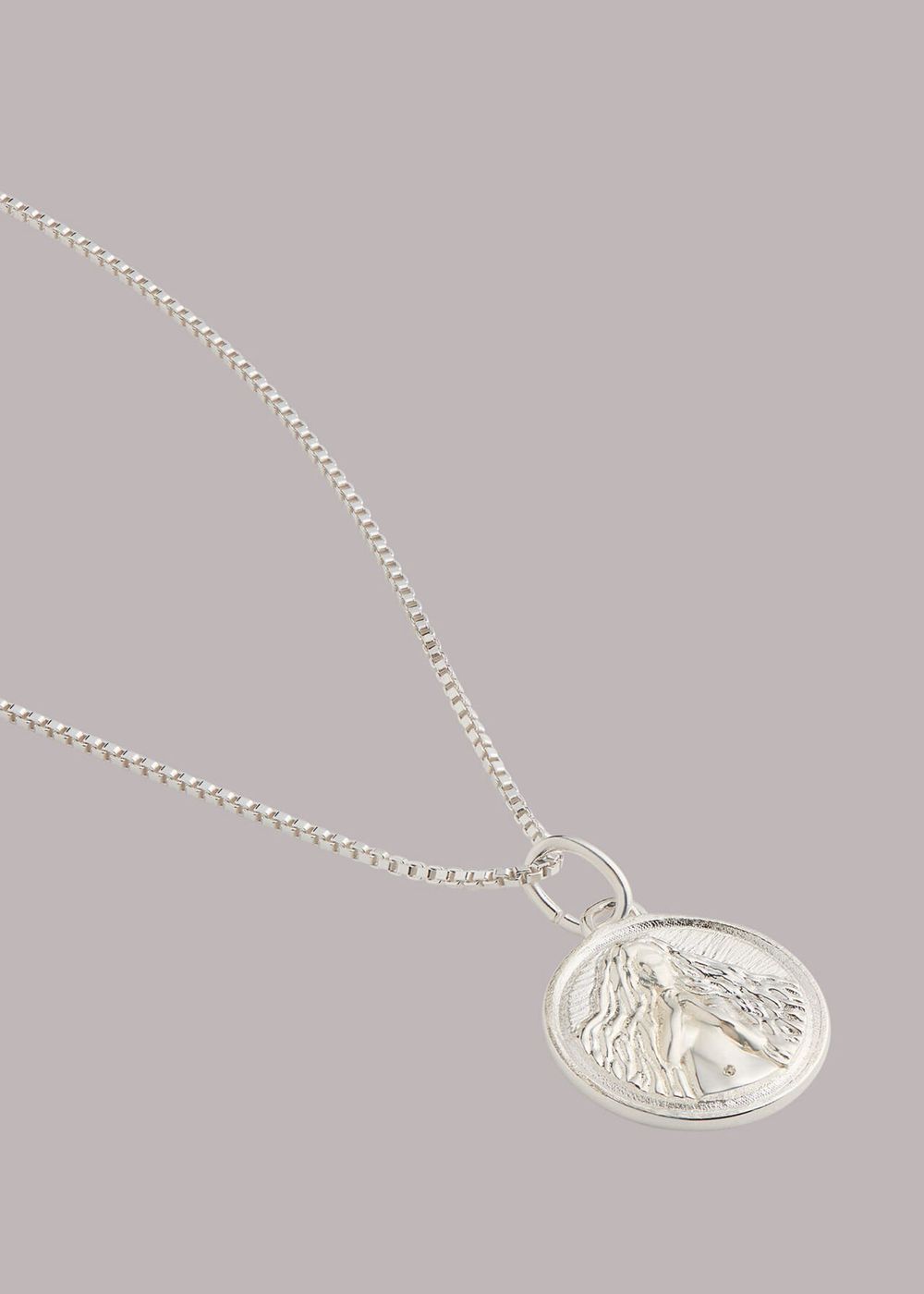 Whistles Rj Virgo Necklace Silver | US-69504ICGK