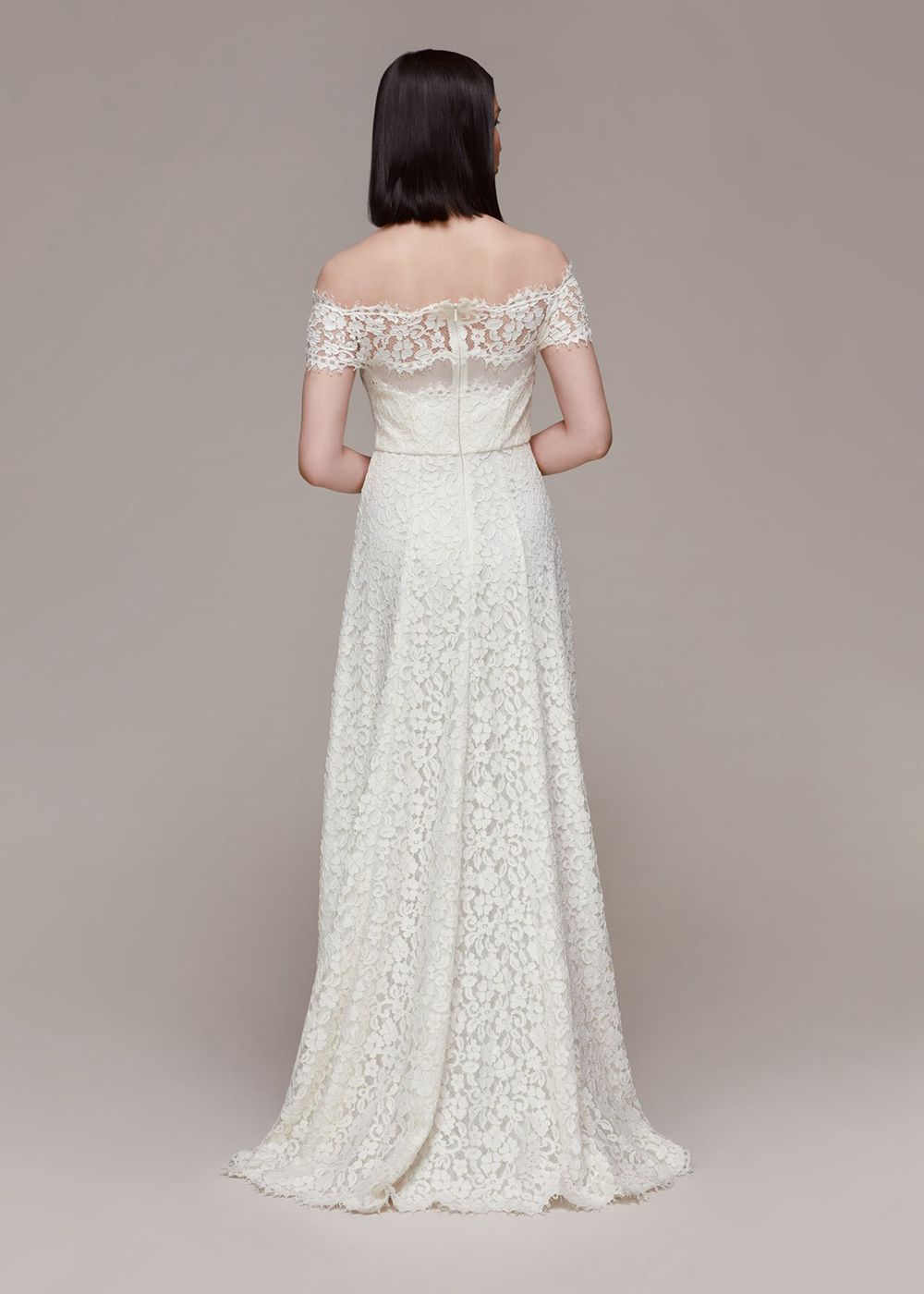 Whistles Rose Wedding Dress White | US-15906JPEK