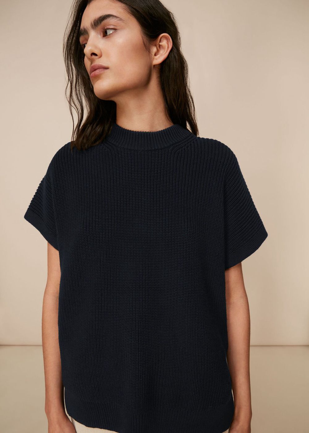 Whistles Round Neck Knitwear Navy | US-10934JGKT