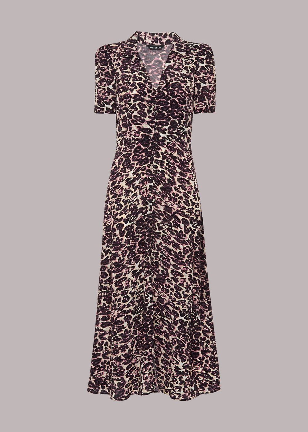 Whistles Rowan Clouded Leopard Dress Leopard | US-01672VGHZ