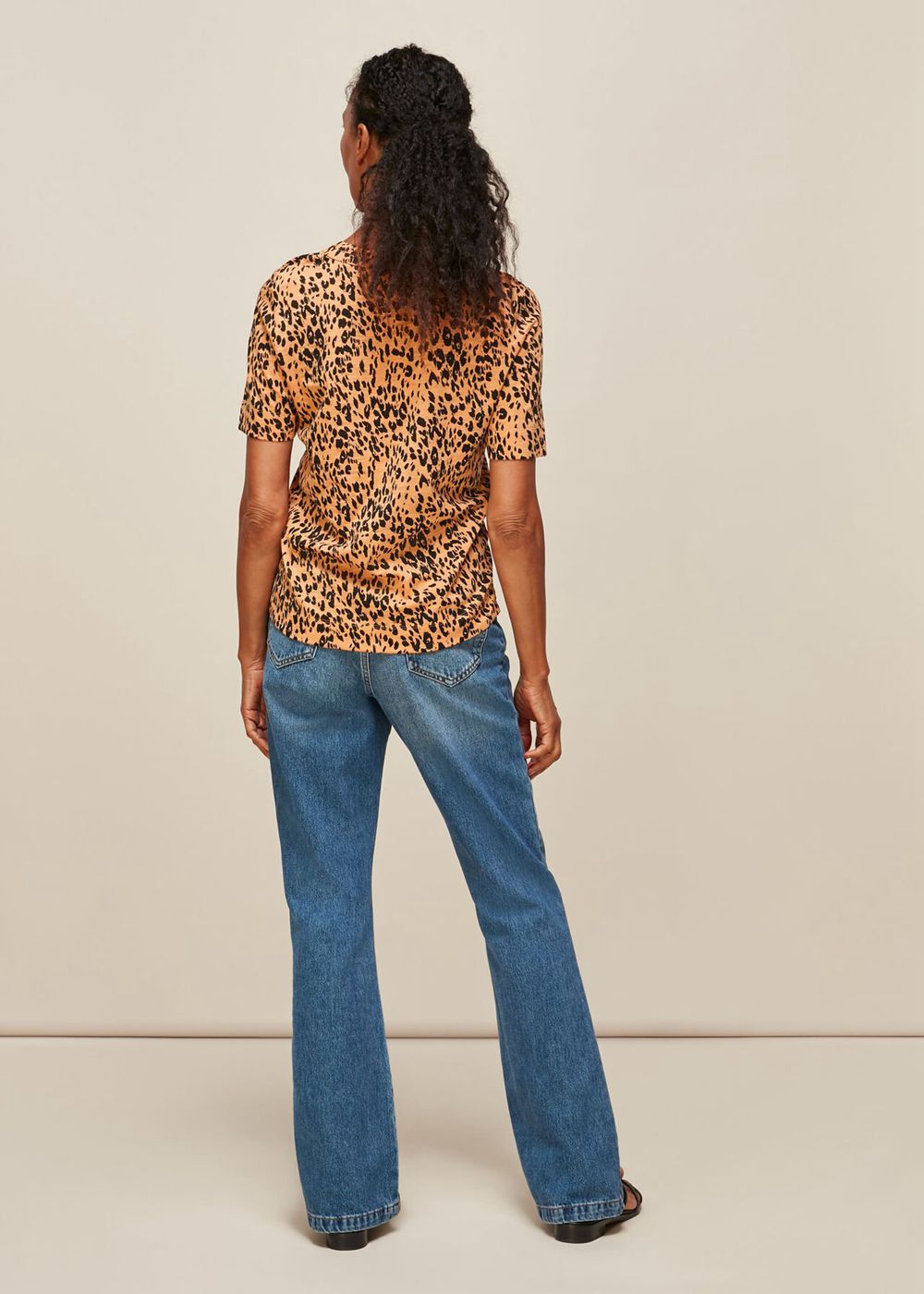 Whistles Safari Print Rosa T-Shirt Leopard | US-63057KTCU