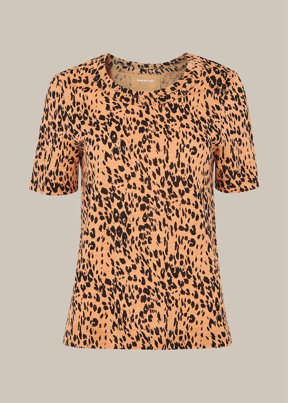 Whistles Safari Print Rosa T-Shirt Leopard | US-63057KTCU