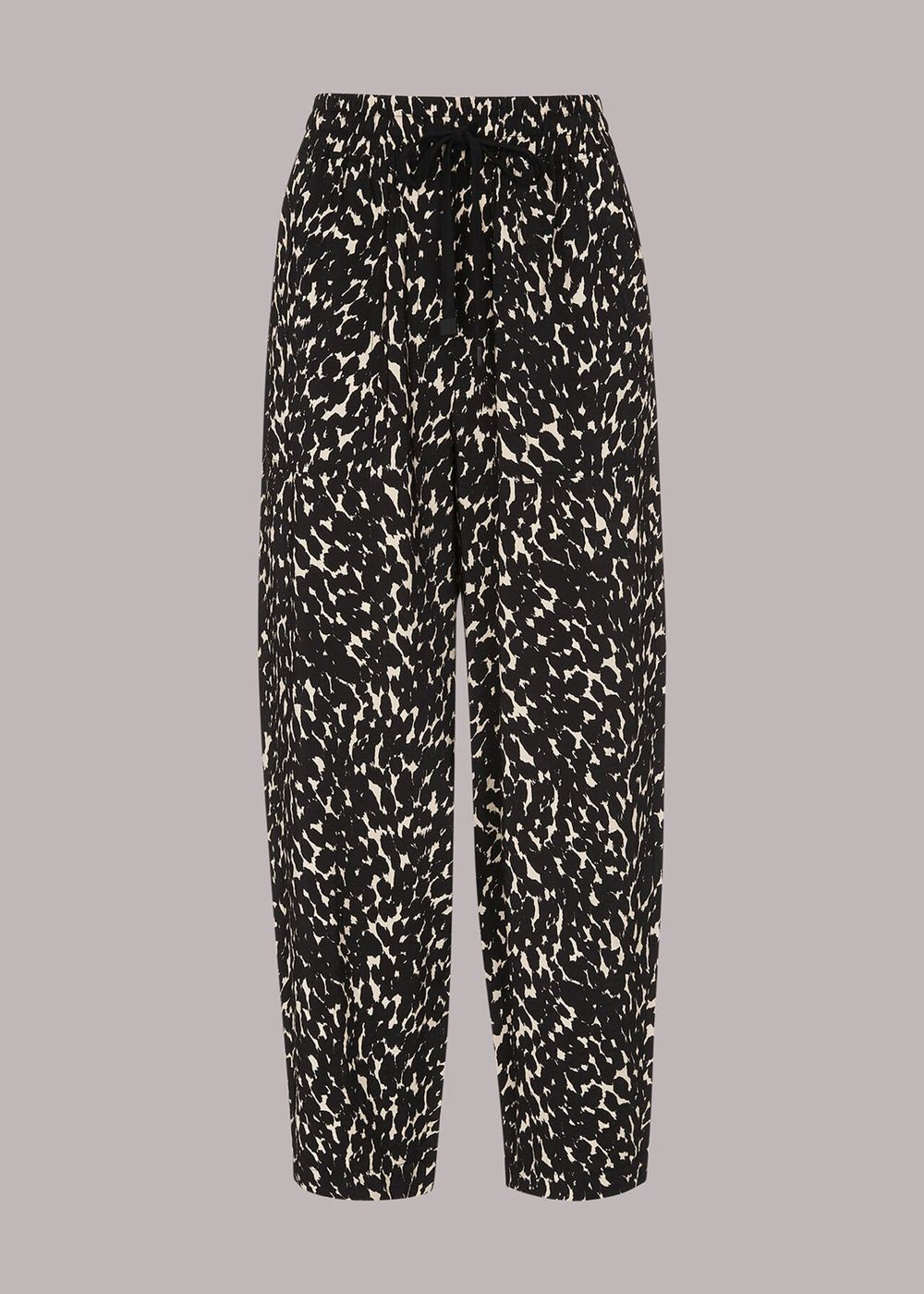 Whistles Sahara Cat Printed Pants Black / Multicolor | US-34718FXOU