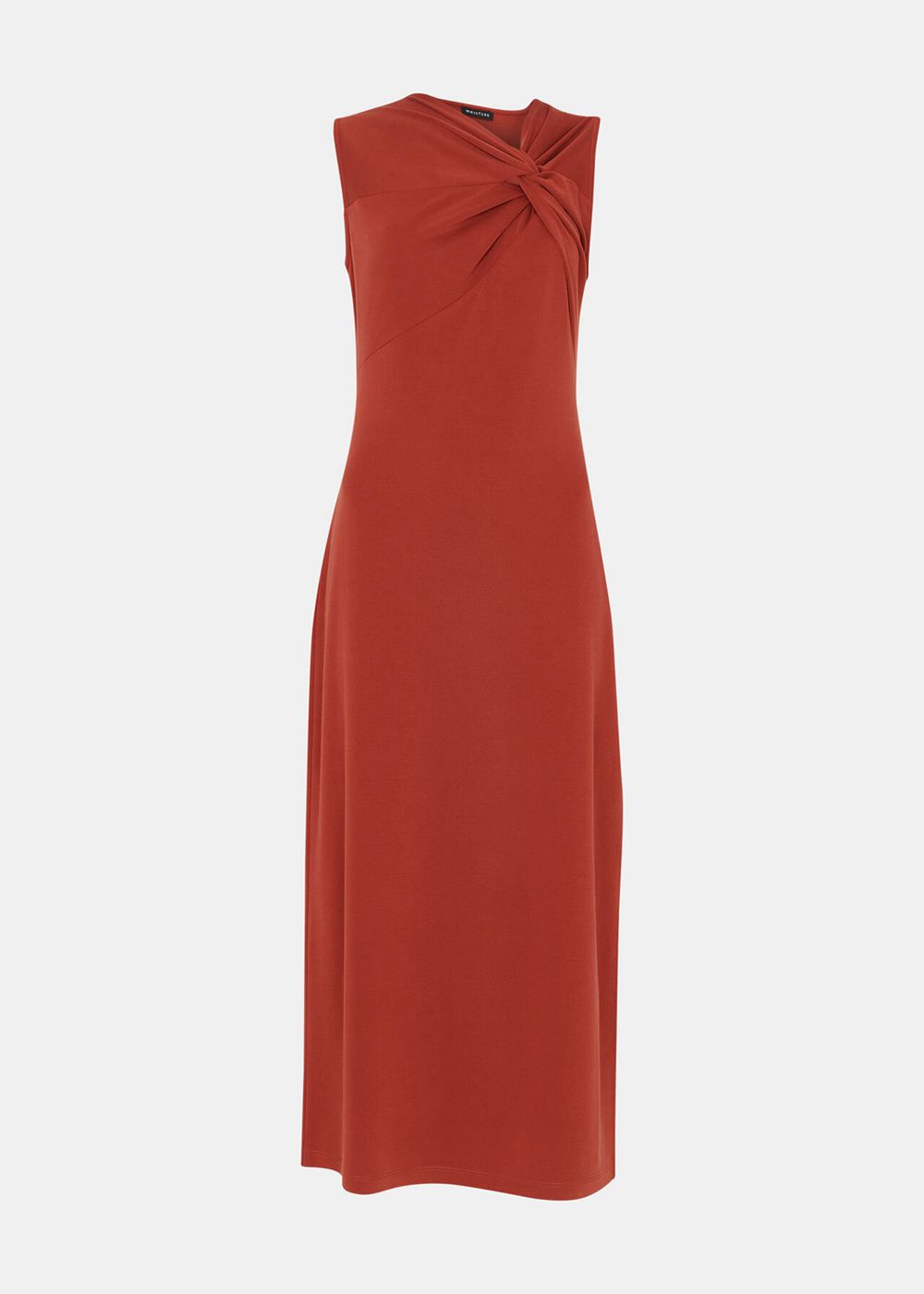 Whistles Saoirse Twist Jersey Dress Red | US-16879KODQ