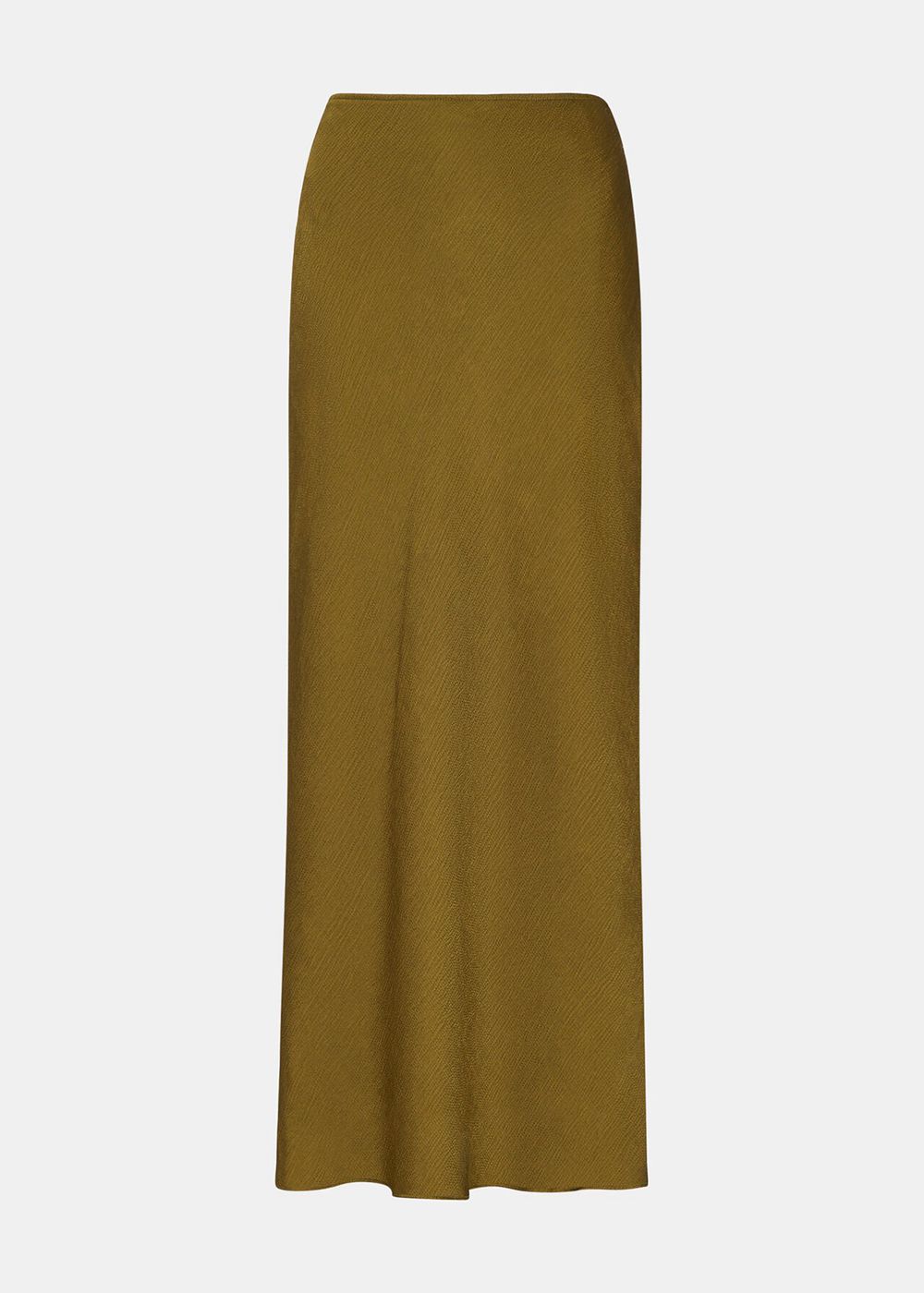 Whistles Satin Bias Cut Skirts Khaki | US-31428TQDU