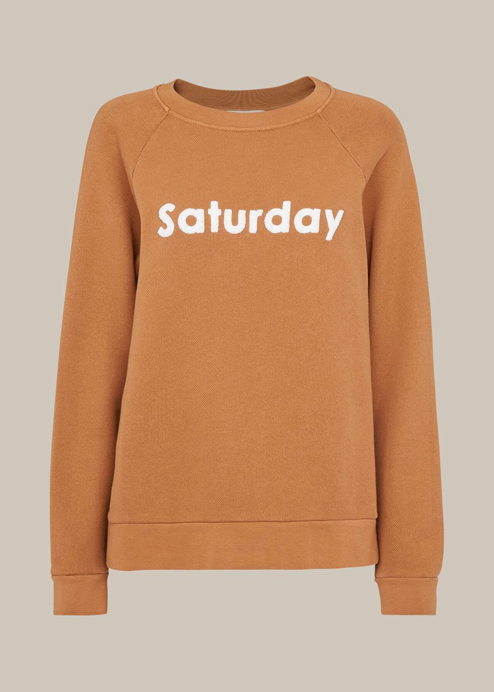 Whistles Saturday Sweatshirt Brown | US-43578EWOJ