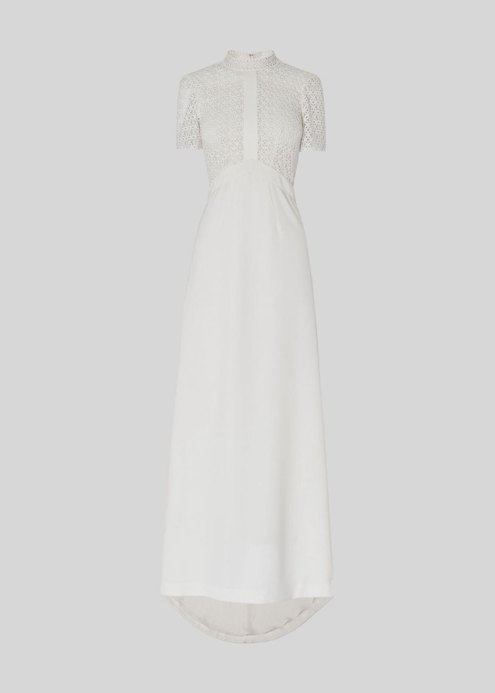 Whistles Scarlett Wedding Dress White | US-45013KBMV