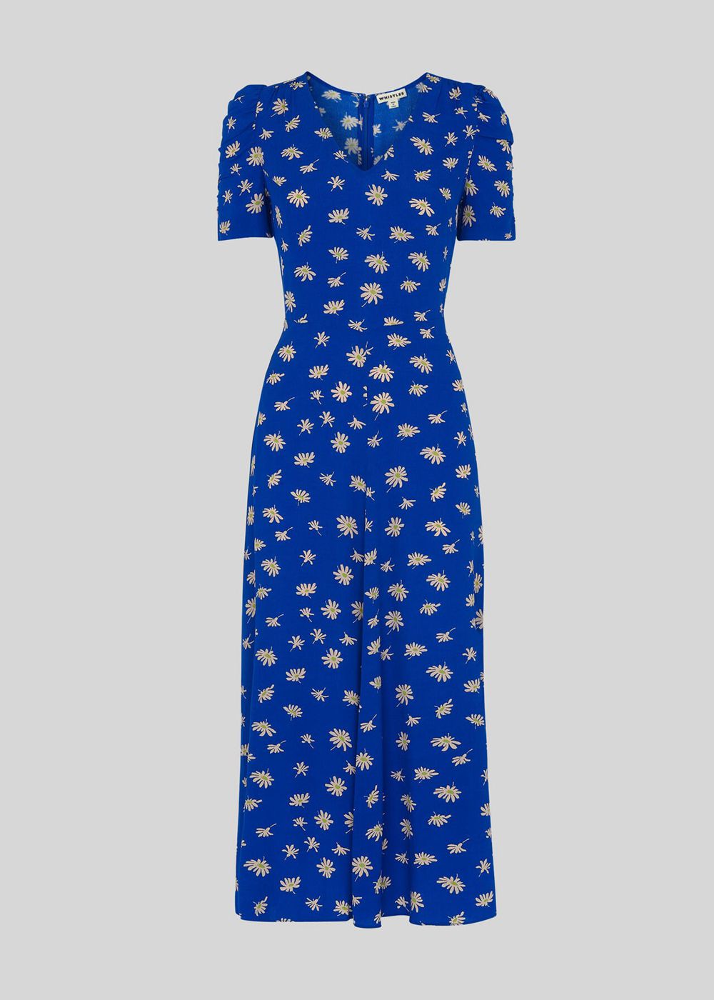 Whistles Scattered Daisy Midi Dress Blue / Multicolor | US-29836OUVS