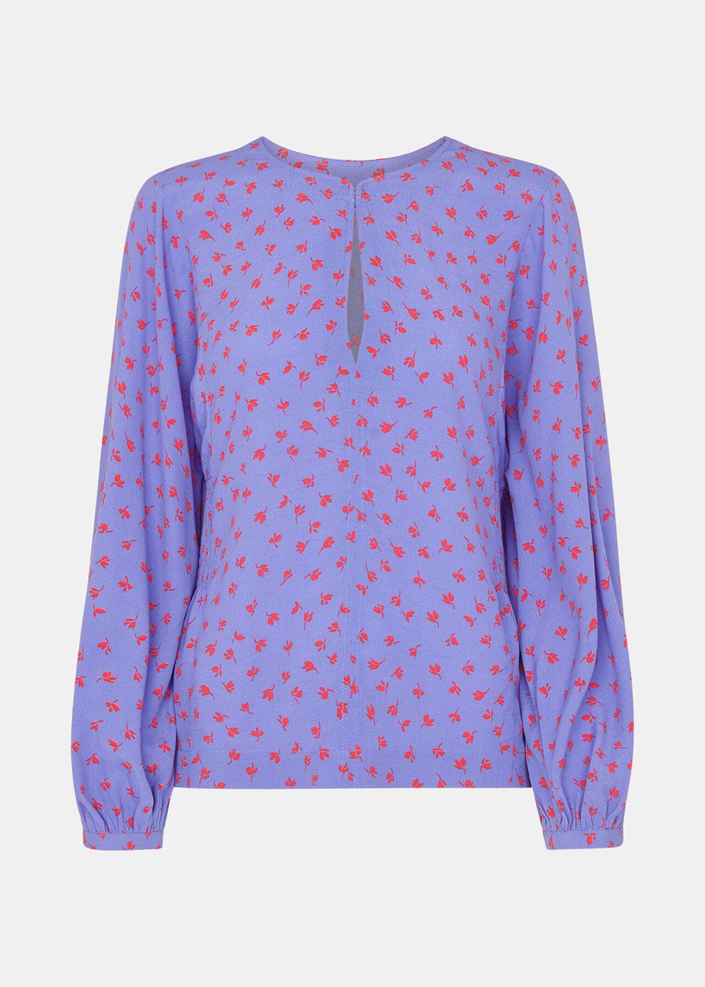 Whistles Scattered Petals Blouse Purple / Multicolor | US-76581GEBW