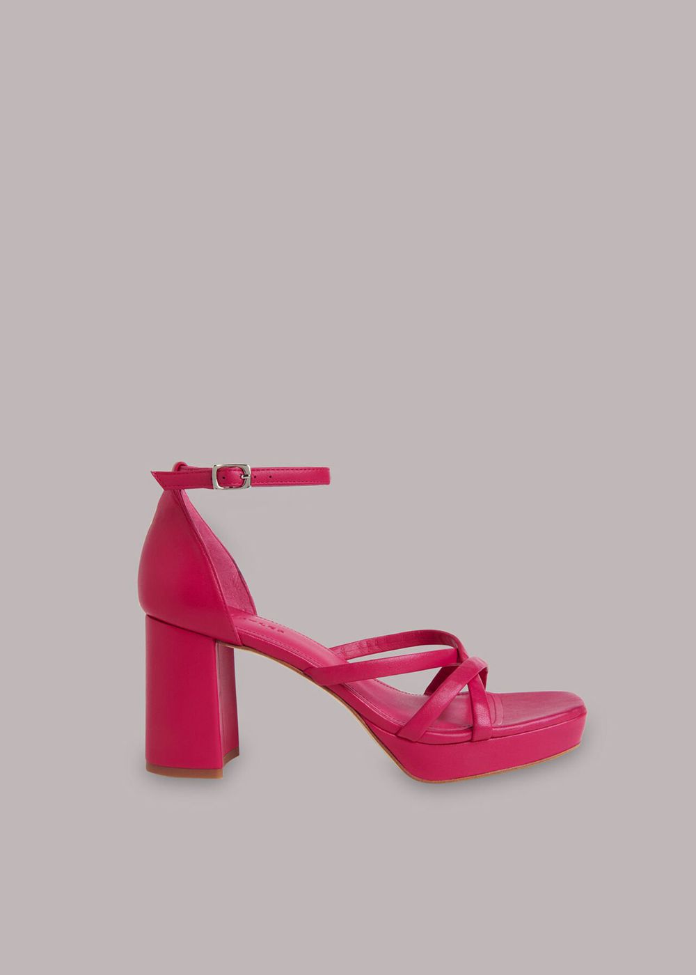 Whistles Selene Platform Heels Sandals Pink | US-90726XOET