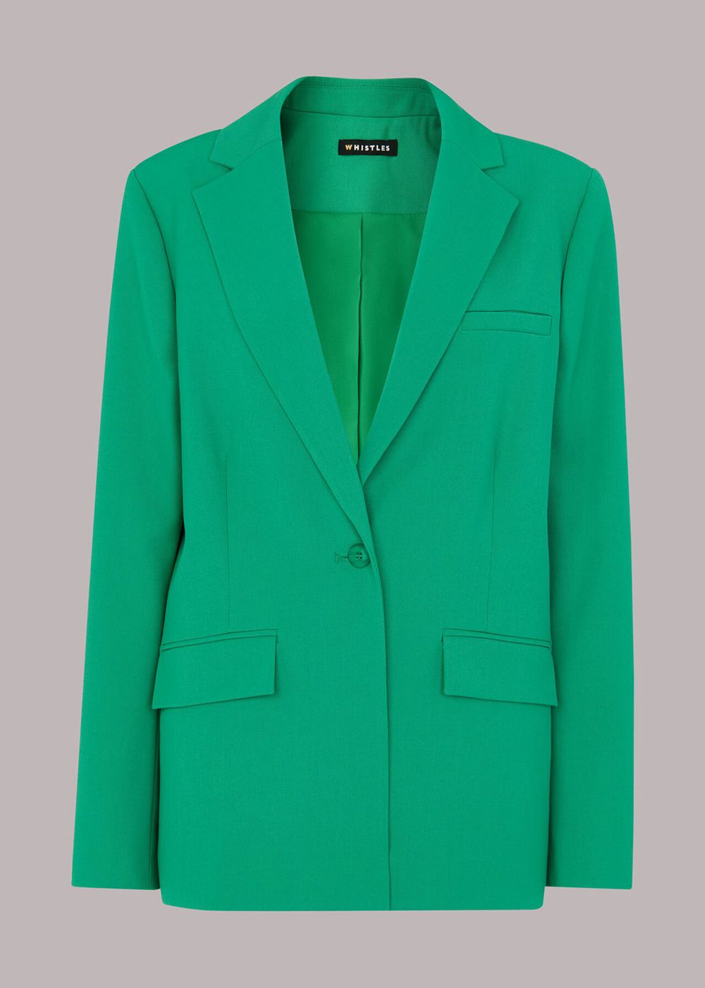 Whistles Selma Blazer Green | US-64712HNOA