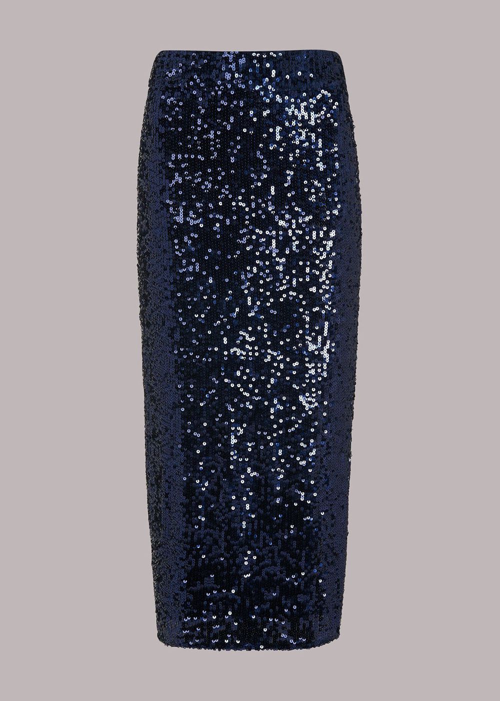 Whistles Sequin Column Skirts Navy | US-96801XHFD