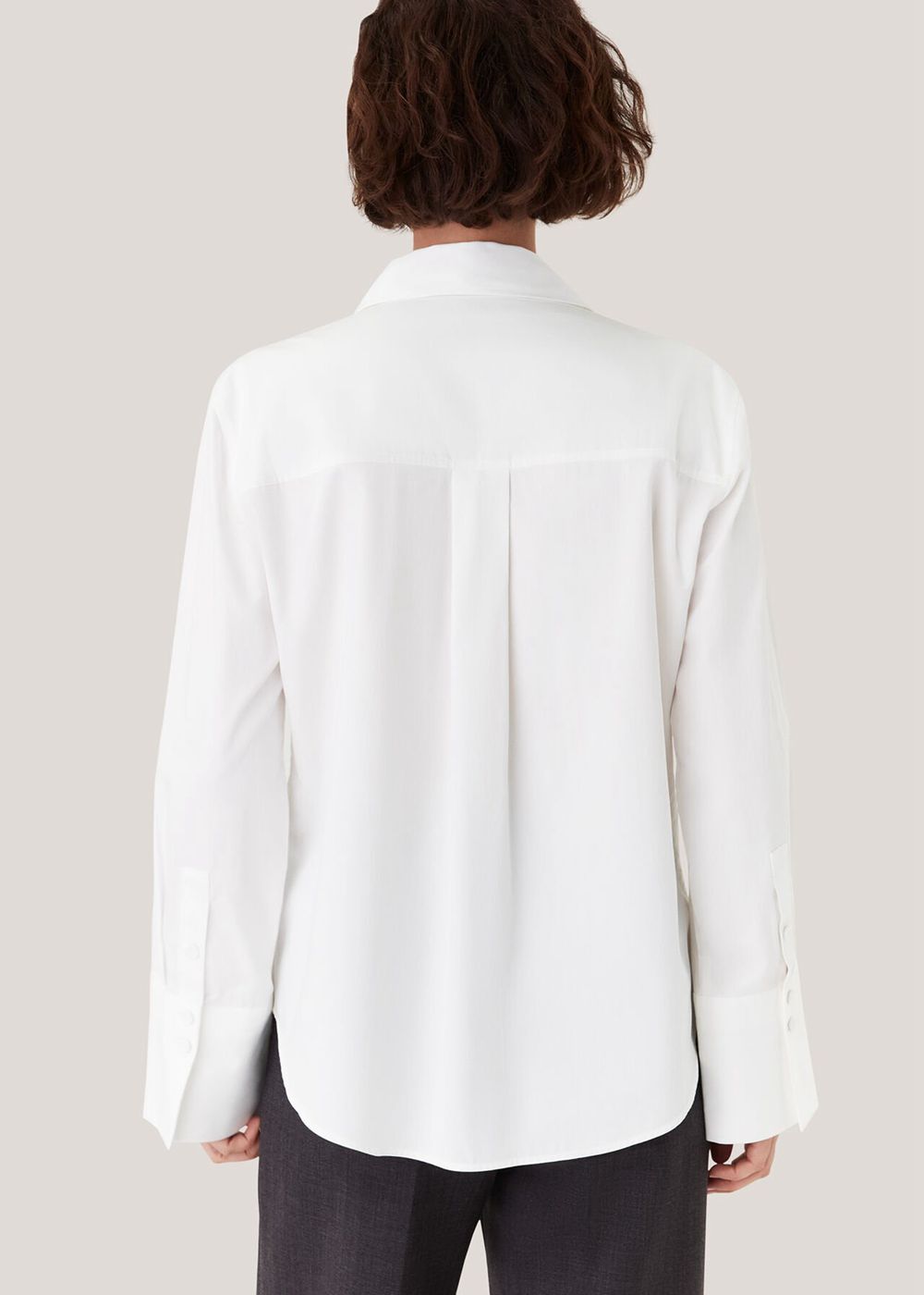 Whistles Serena Cotton Shirts White | US-37896TCXK