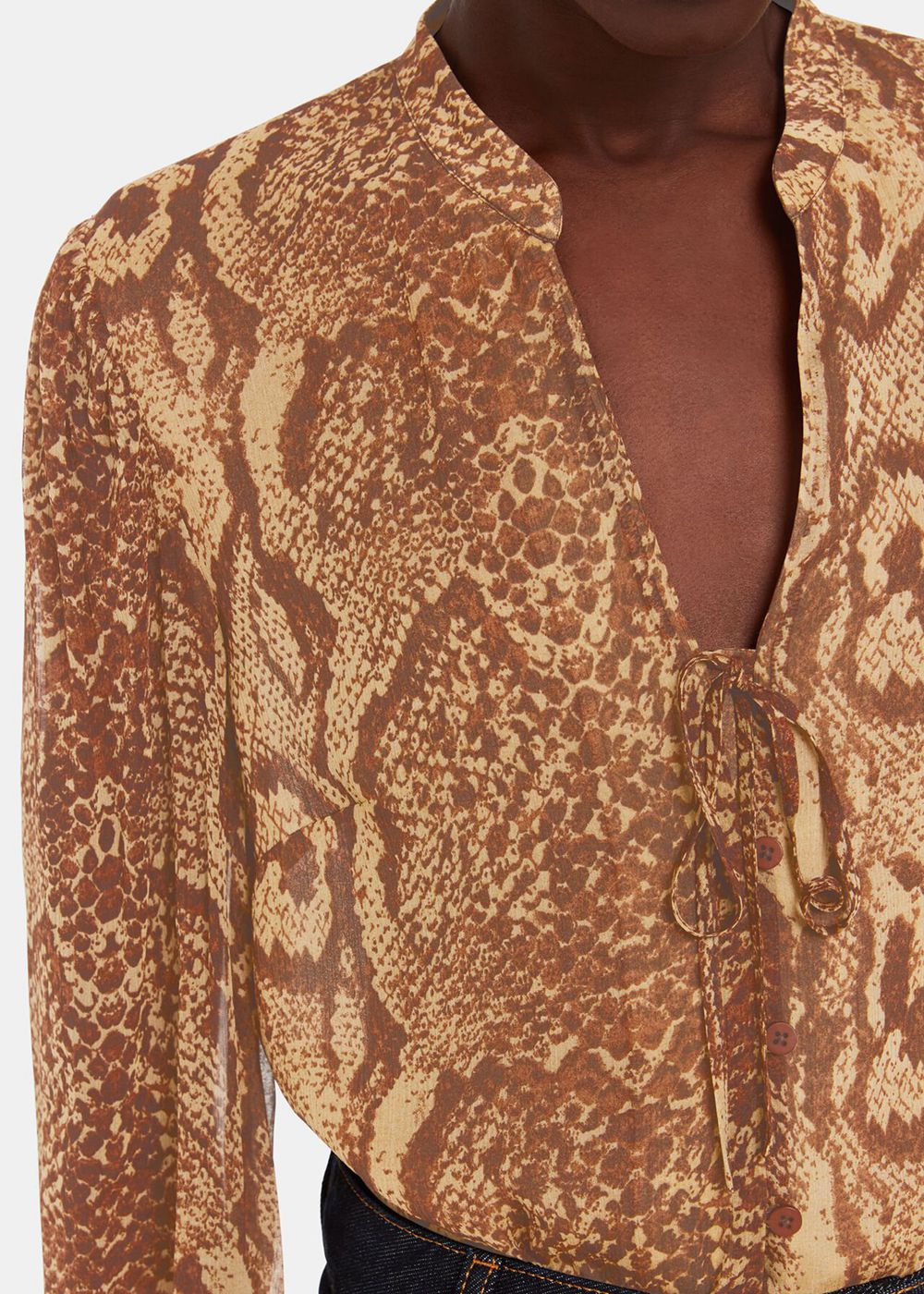 Whistles Serpent Print Shirts Snake | US-34057IVJT