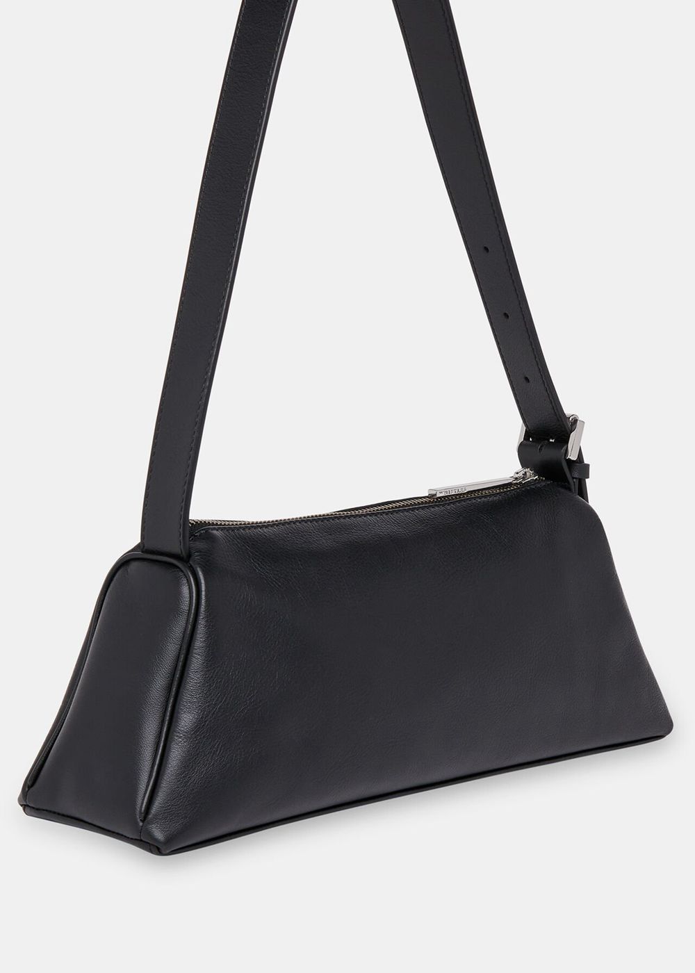 Whistles Seva Triple Zip Shoulder Bags Black | US-75064NAJB