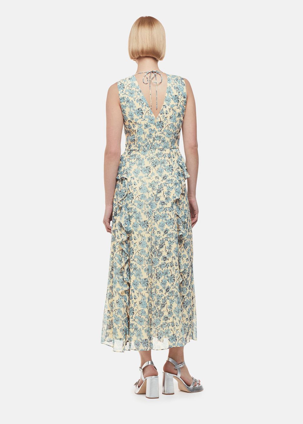 Whistles Shaded Floral Nellie Dress Blue / Multicolor | US-51964NOTB