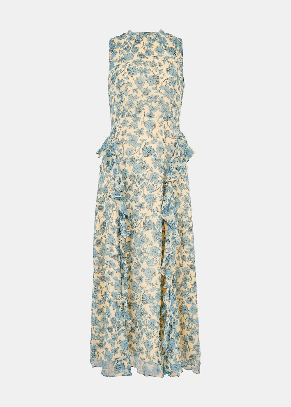 Whistles Shaded Floral Nellie Dress Blue / Multicolor | US-51964NOTB