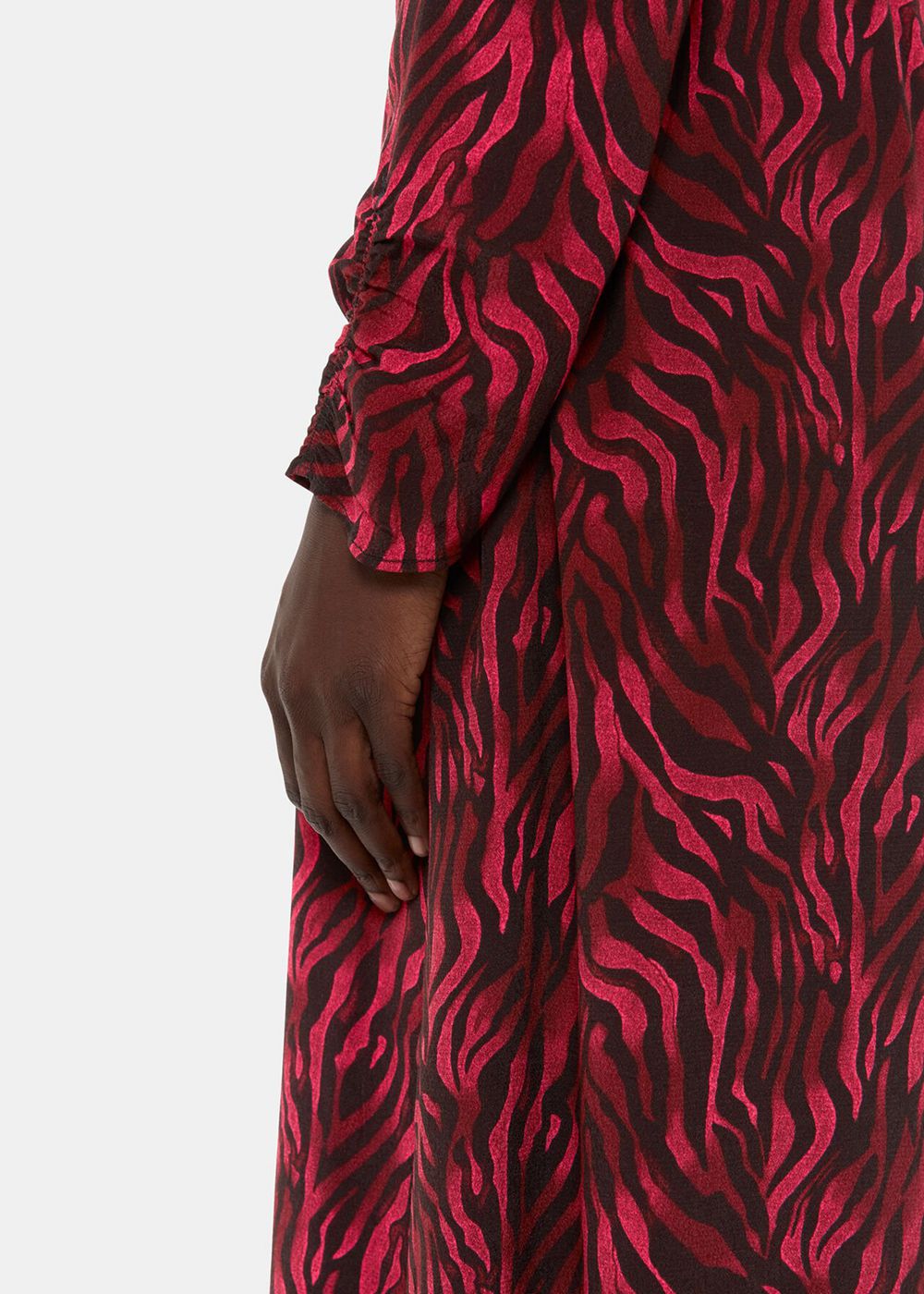 Whistles Shadow Tiger Heather Dress Red / Multicolor | US-19035UFSR