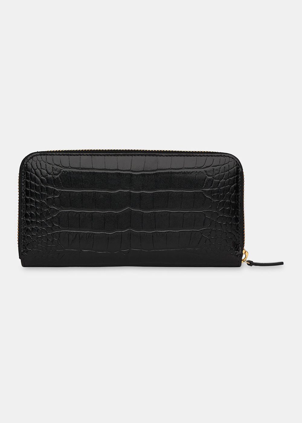 Whistles Shiny Croc Long Purses Black | US-98671JTEN