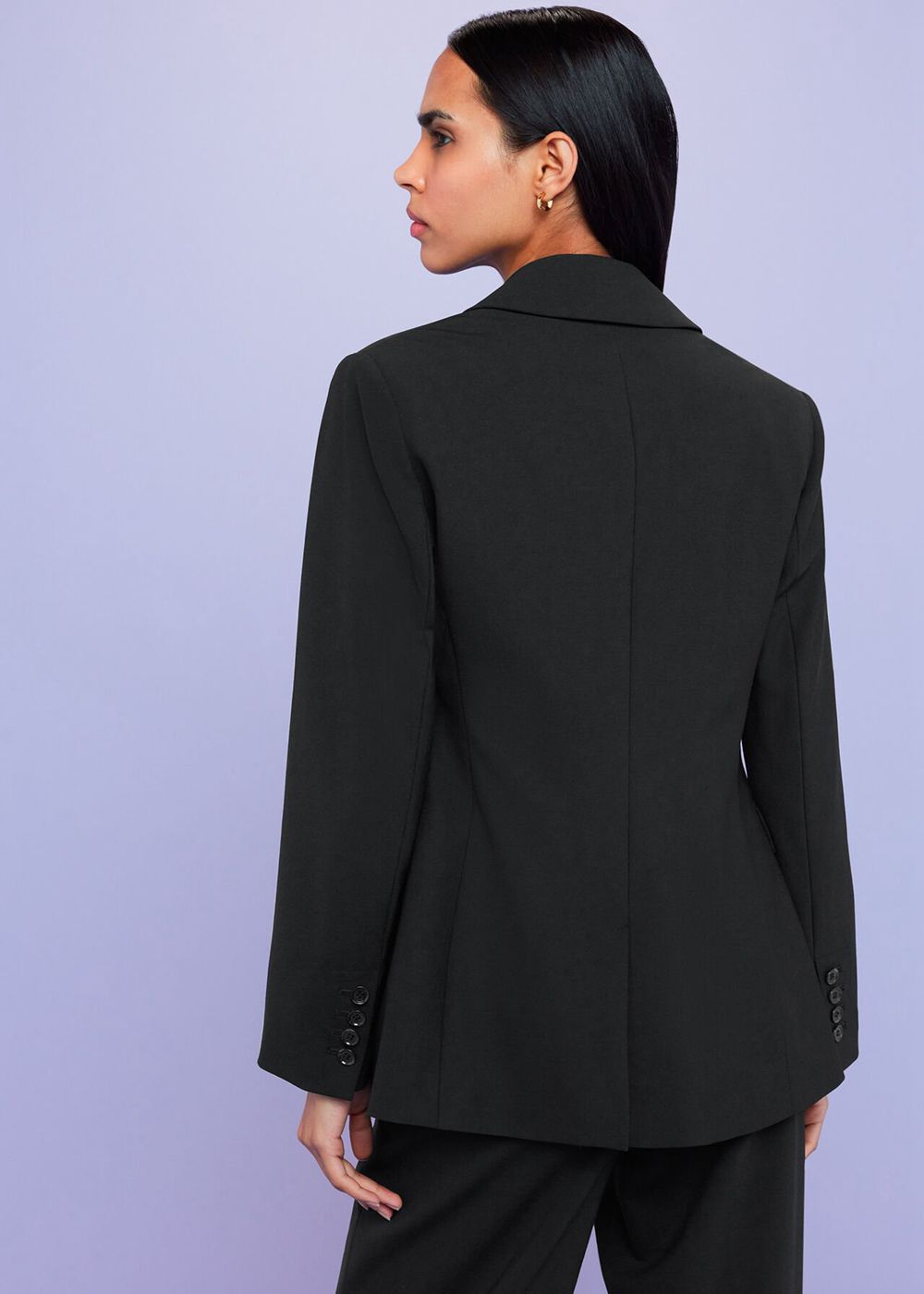 Whistles Sian Wool Blend Blazer Black | US-70925FBZJ