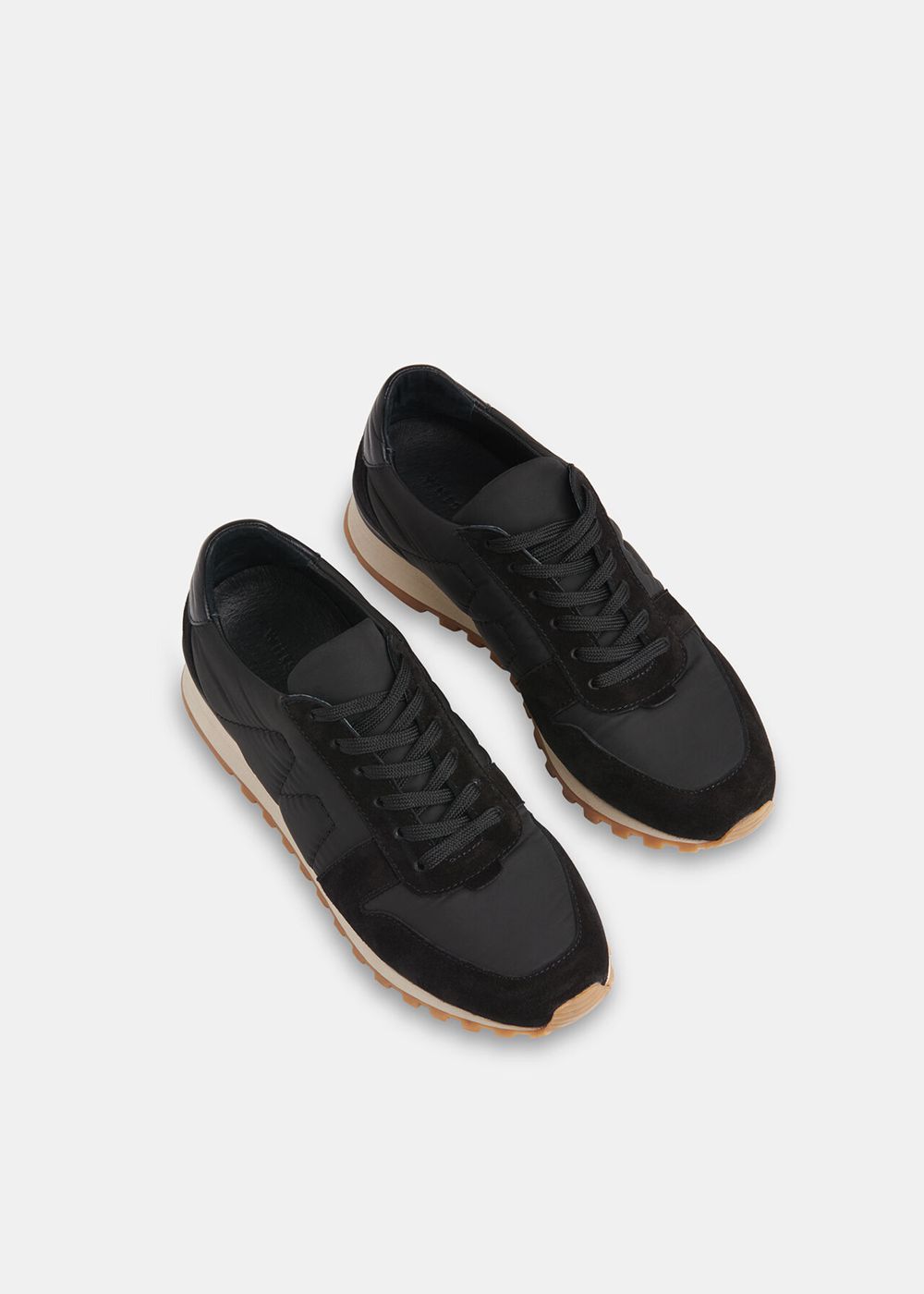 Whistles Silas Padded Runner Sneakers Black | US-72419TCKD