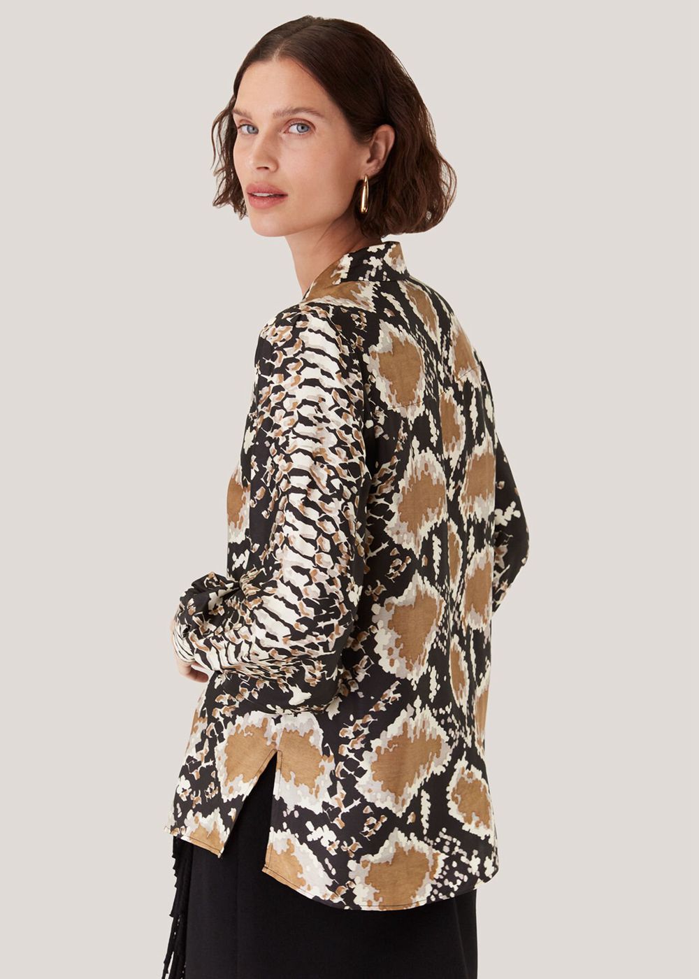 Whistles Silk Snake Oversized Shirts Snake | US-18745DCQU