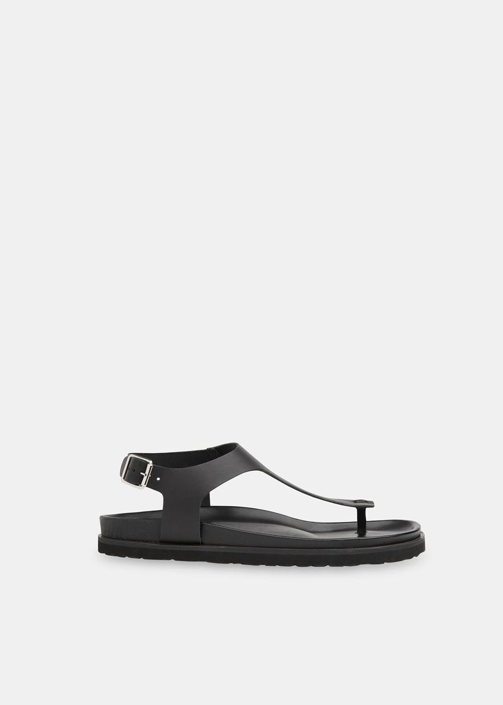 Whistles Simmi Toe Post Sandals Black | US-97801ZPUB