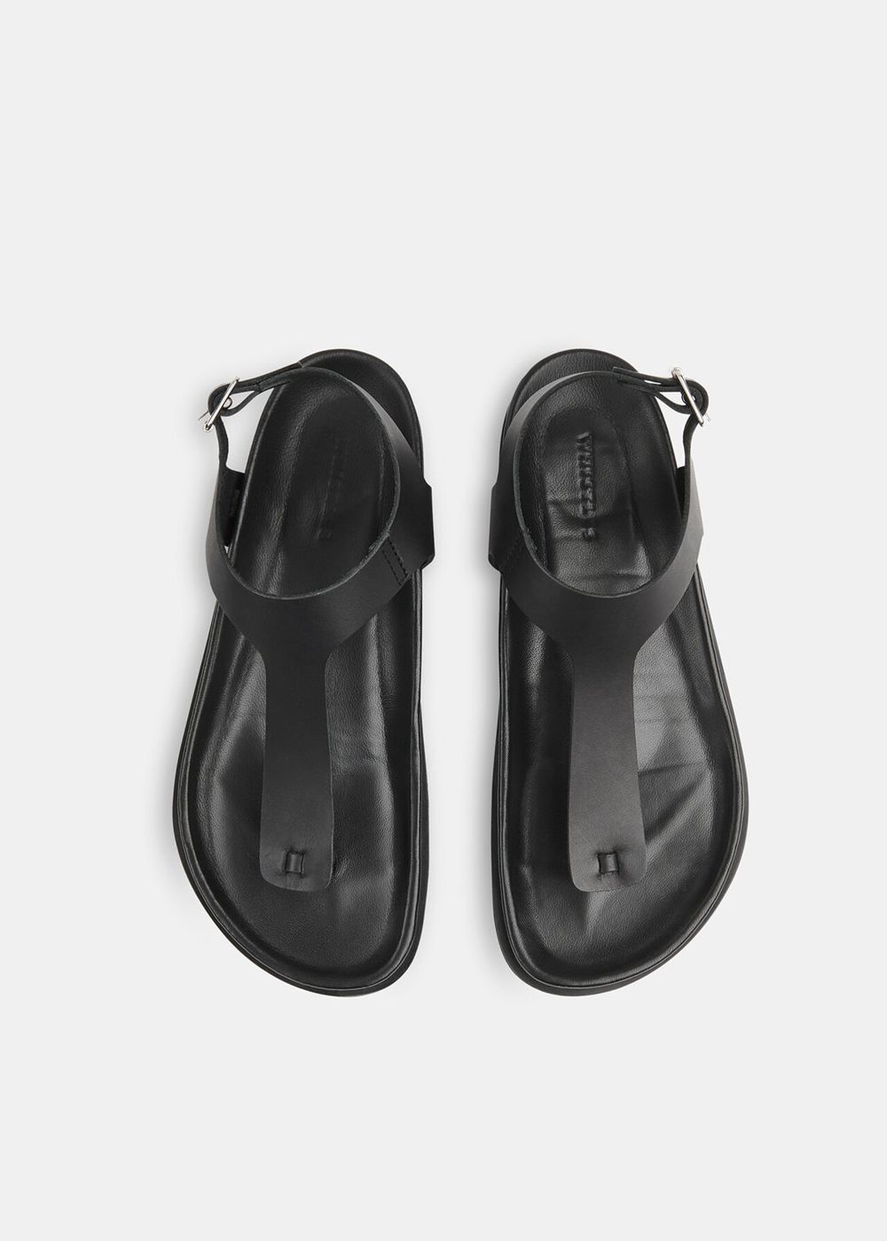 Whistles Simmi Toe Post Sandals Black | US-97801ZPUB