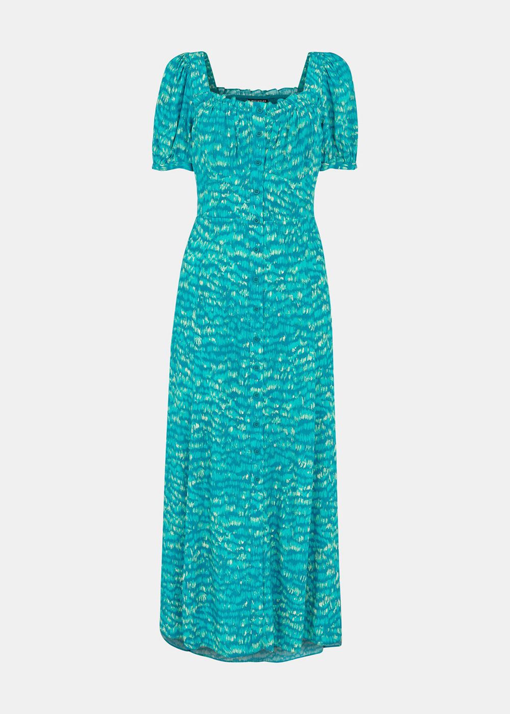 Whistles Sketched Grass Midi Dress Green / Multicolor | US-53268MNUS