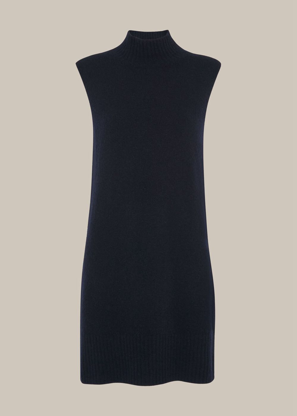 Whistles Sleeveless Tunic Knit Dress Navy | US-73645CDUP