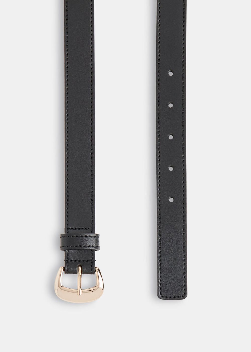 Whistles Slim Belt Black | US-68917QMDR