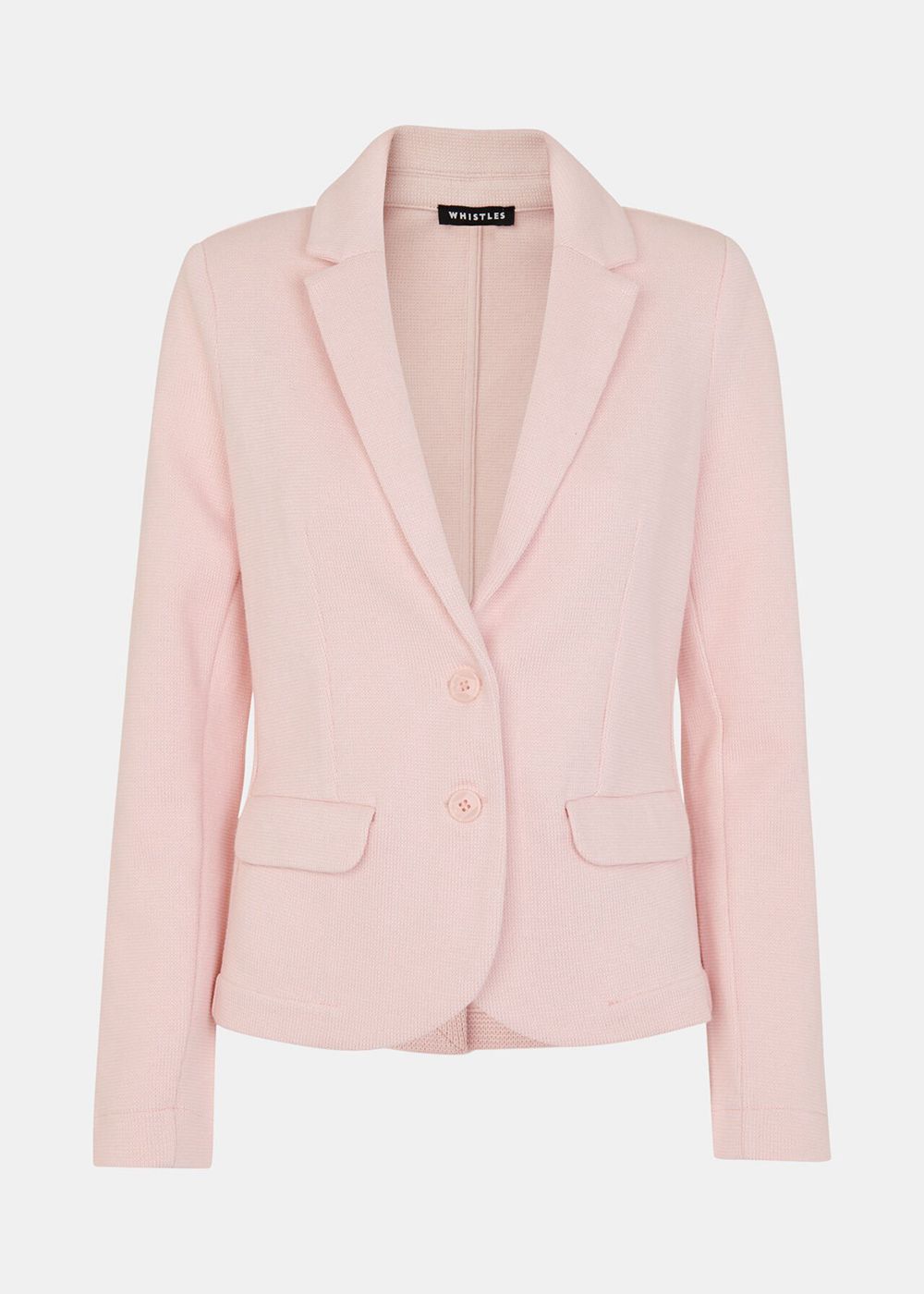 Whistles Slim Fit Jersey Jacket Pink | US-67359EKBT